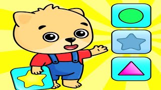 Learning objects based on shape, color, and quantity with Bimi boo games
