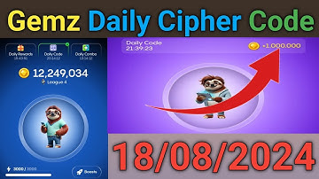 18 Aug 2024 Gemz Daily Cipher Code | Today Gemz Cipher Code , Gemz Daily Cipher Morse Code