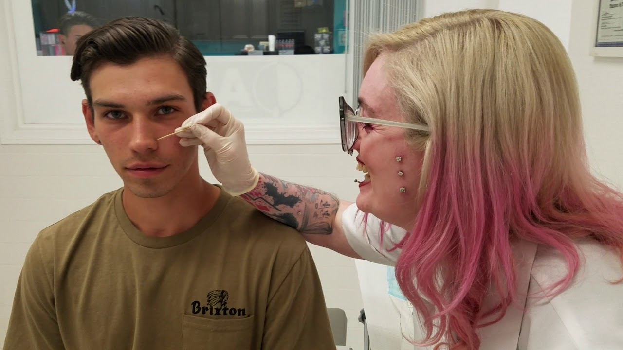 Nose Piercing for Myles!