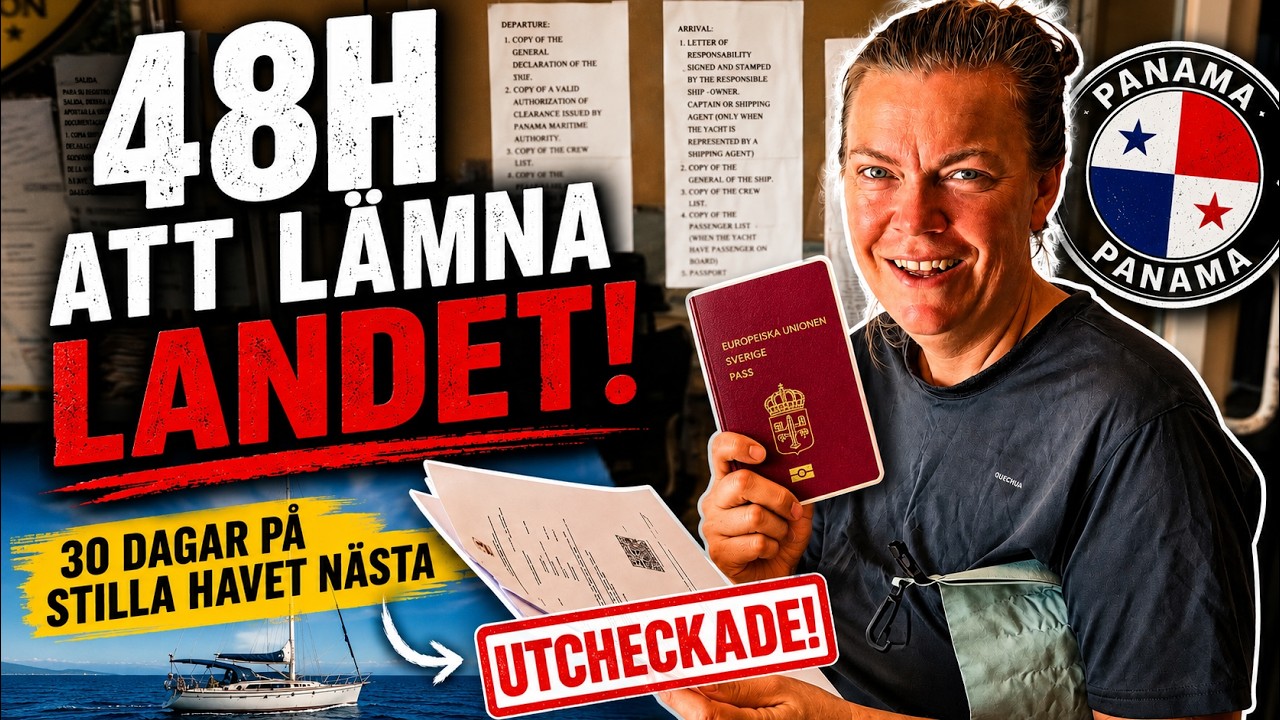 ⁣Sista dagen på land – nu korsar vi Stilla havet