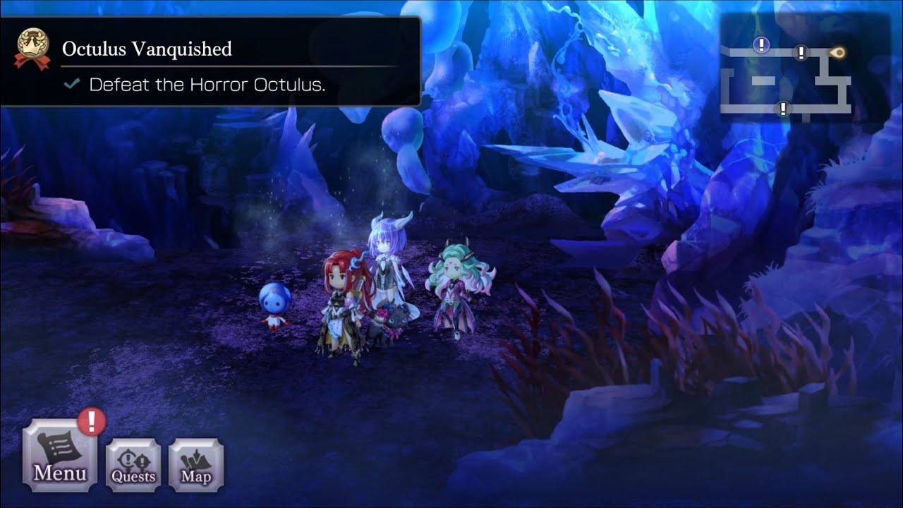 Another Eden Global 2.11.700 Harpoon Fishing Horror Octulus Optional Boss Fight Battle Lvl ??