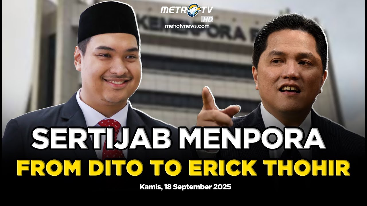BREAKING NEWS - SERTIJAB MENPORA, DITO ARIOTEDJO KE ERICK THOHIR