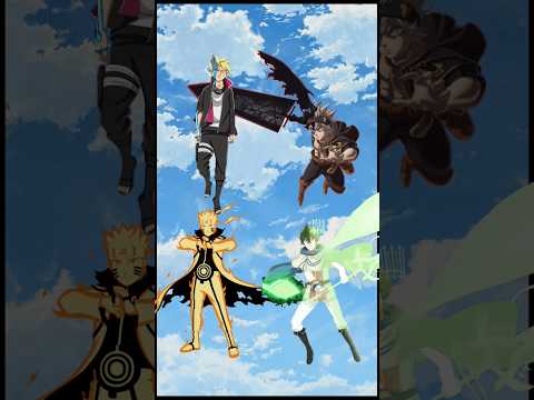 Naruto Boruto Vs Asta And Yuno Naruto Boruto Black Clover Asta Yuno 