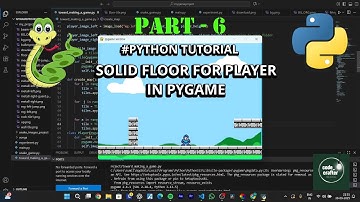 ✨SOLID FLOOR FOR PLAYER IN PYGAME | TOWARDS MAKING A GAME PART - 6 | PYTHON TUTORIAL | #coding
