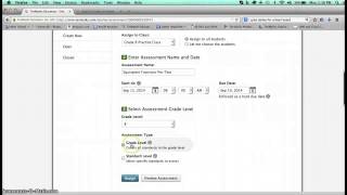 How to Create an Assessment on TenMarks