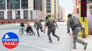 I'm NOT a US Citizen!' - Cyclist's Taunt Sparks Border Patrol Chase Through Chicago Streets