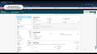 How to extend guest with deposit  on Synxis Property Hub (Sabre)  Wyndham Hotels