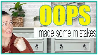 Ooops! Making Mistakes What I did Wrong & How I Would Do It Differently Today