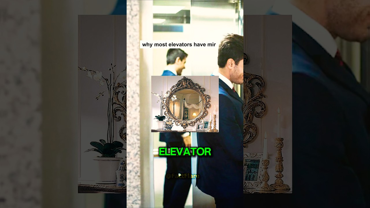 Why most elevators have mirrors?
