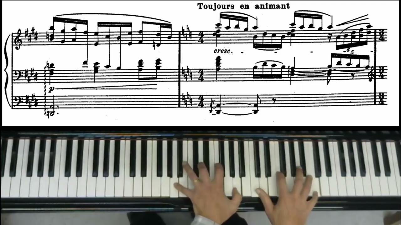 Debussy's Prelude to the Afternoon of a Faun (shortened version for piano)