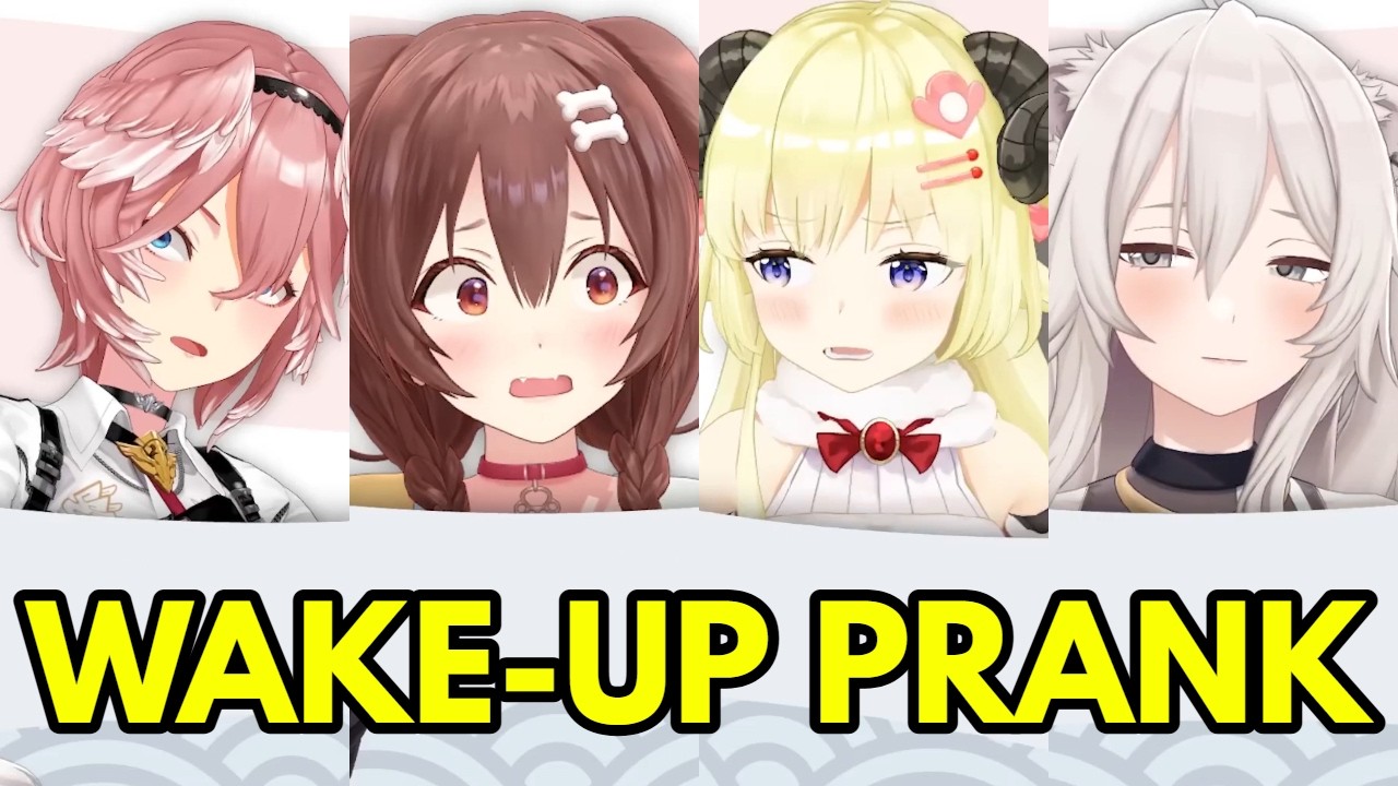 Korone & Lui vs Botan & Watame Wake-Up Prank