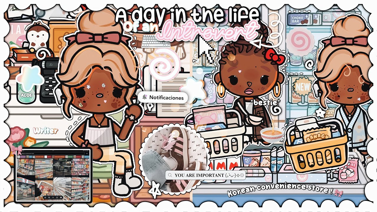 ✦ ДЕНЬ ИЗ ЖИЗНИ ИНТРОВЕРТА😵‍💫📝🎀 *ХАОТИЧНЫЙ* || МИР TOCA LIFE 🍥