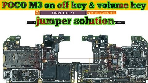 Poco M3 on off key & volume up down key jumper solution|#thesoilboy