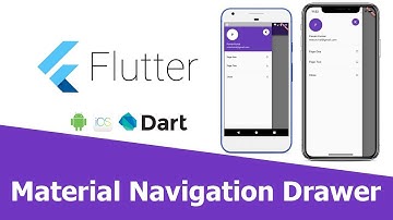 Create navigation drawer (Side menu ) in Flutter: 10 minute