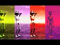 Green alien dance vs purple alien vs red alien vs pink alien dance