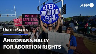 Hundreds rally for abortion rights in Arizona | AFP