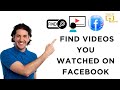 How To Find Videos You Watched On Facebook How To Find Videos You Watched On Facebook