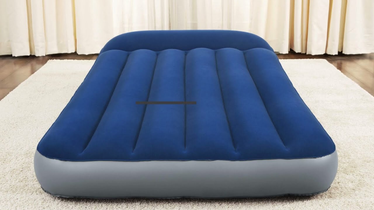 Bestway 12 inch Twin Air Mattress with Built-in AC Pump and Antimicrobial Coating