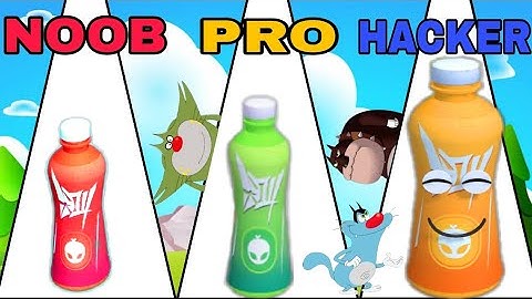 noob vs pro vs hacker | in Juice run | Oggy Jack and Bob | Tiroti Gaming