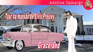Tour na mansão de Elvis Presley sua coleção de carros e seus aviões em Memphis Tennessee