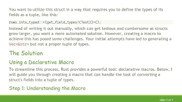 Creating a Macro in Rust to Turn Structs into Field Type Tuples