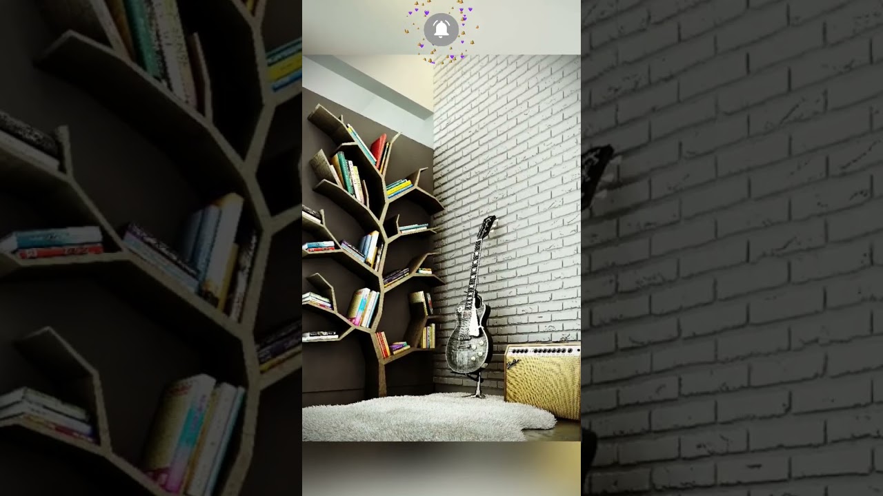 Unique book shelve design 