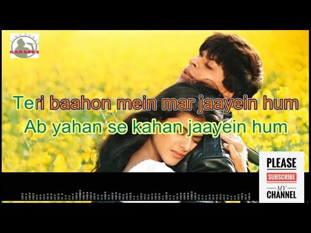 Tujhe dekha to yeh jana sanam full karaoke track with lyrics class=