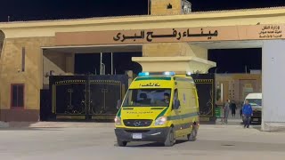 Ambulances Transport Gaza Evacuees Into Egypt Via Rafah Crossing Afp