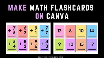 How to Create Printable Math Flashcards