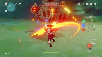 [w/ Food] Yanfei main DPS vs Perpetual Mechanical Array damage test