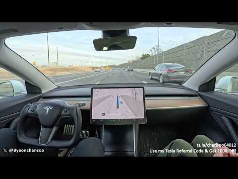 Tesla FSD saved me & my family from a highway accident