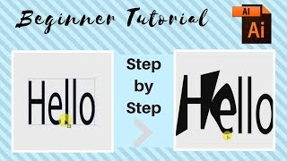 How to Change the Shape of a Letter in Adobe Illustrator  | AI Beginner Tutorial