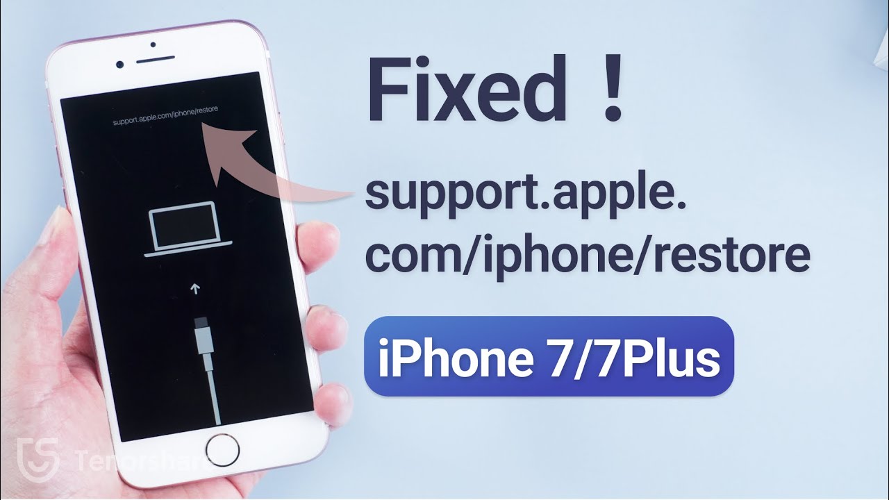 Экран support apple iphone restore. Iphone 7 Recovery Mode.
