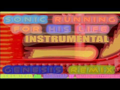 SONIC RUNNING FOR HIS LIFE (Instrumental added Genesis Remix of Paranoia by SuperTubbie (ReRemixed))