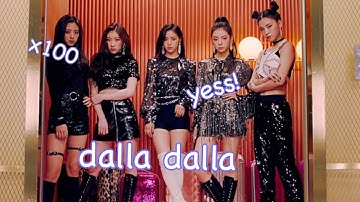 every itzy mv but it’s just the song title