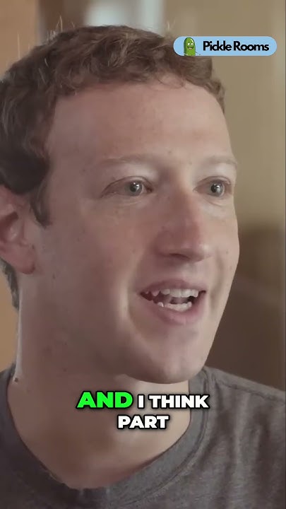 Start with the Problem You Want to Solve - Mark Zuckerberg - YouTube