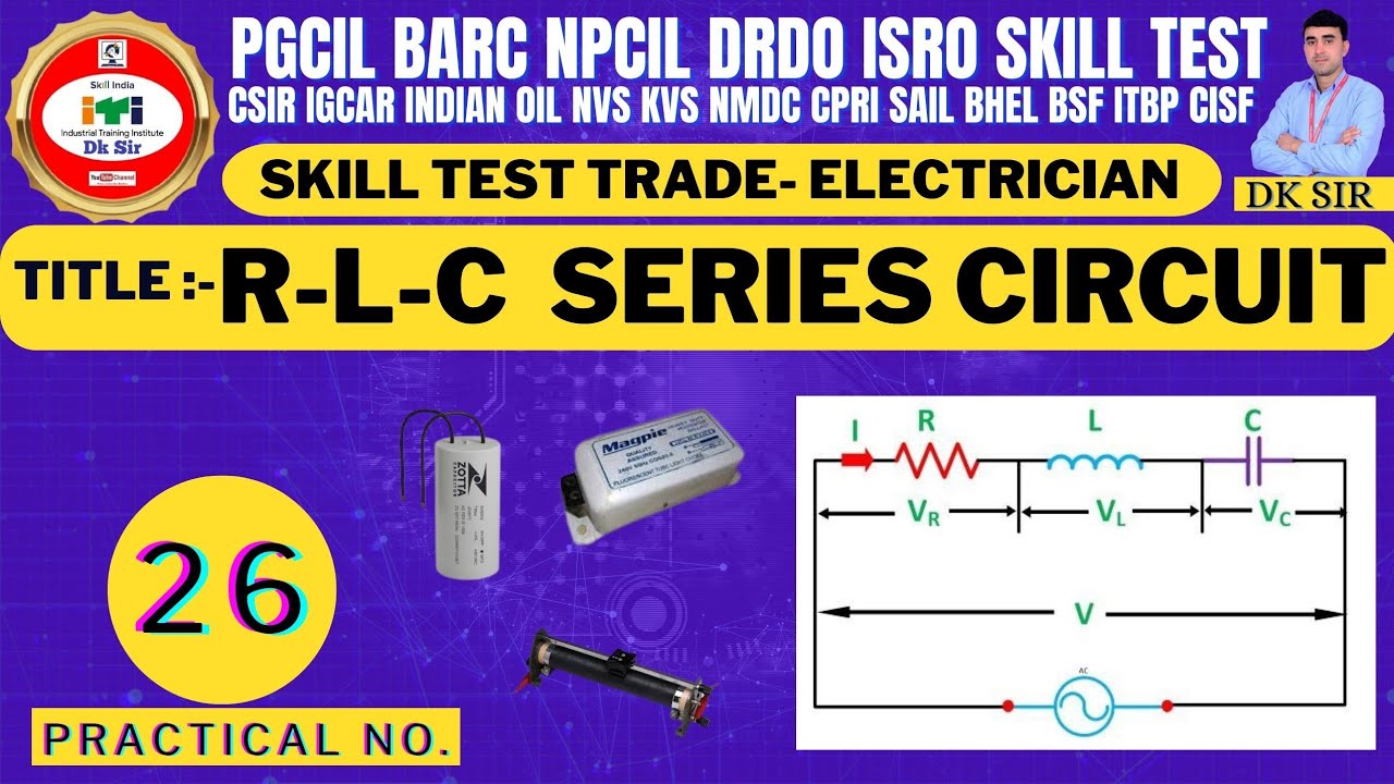 R-L-C Series Circuit In Hindi | R-L-C सीरीज सर्किट