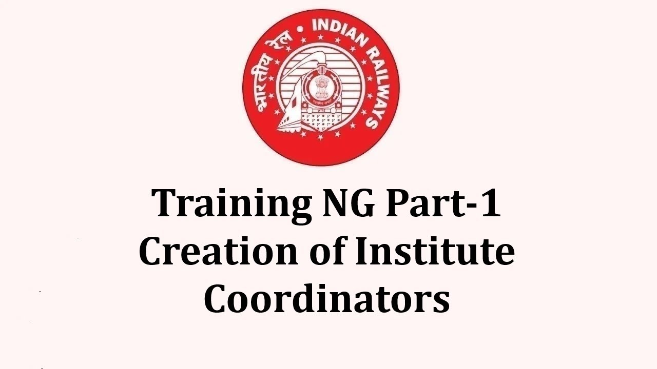 Training Module NG - Part 1 - Creation of Institute Coordinators
