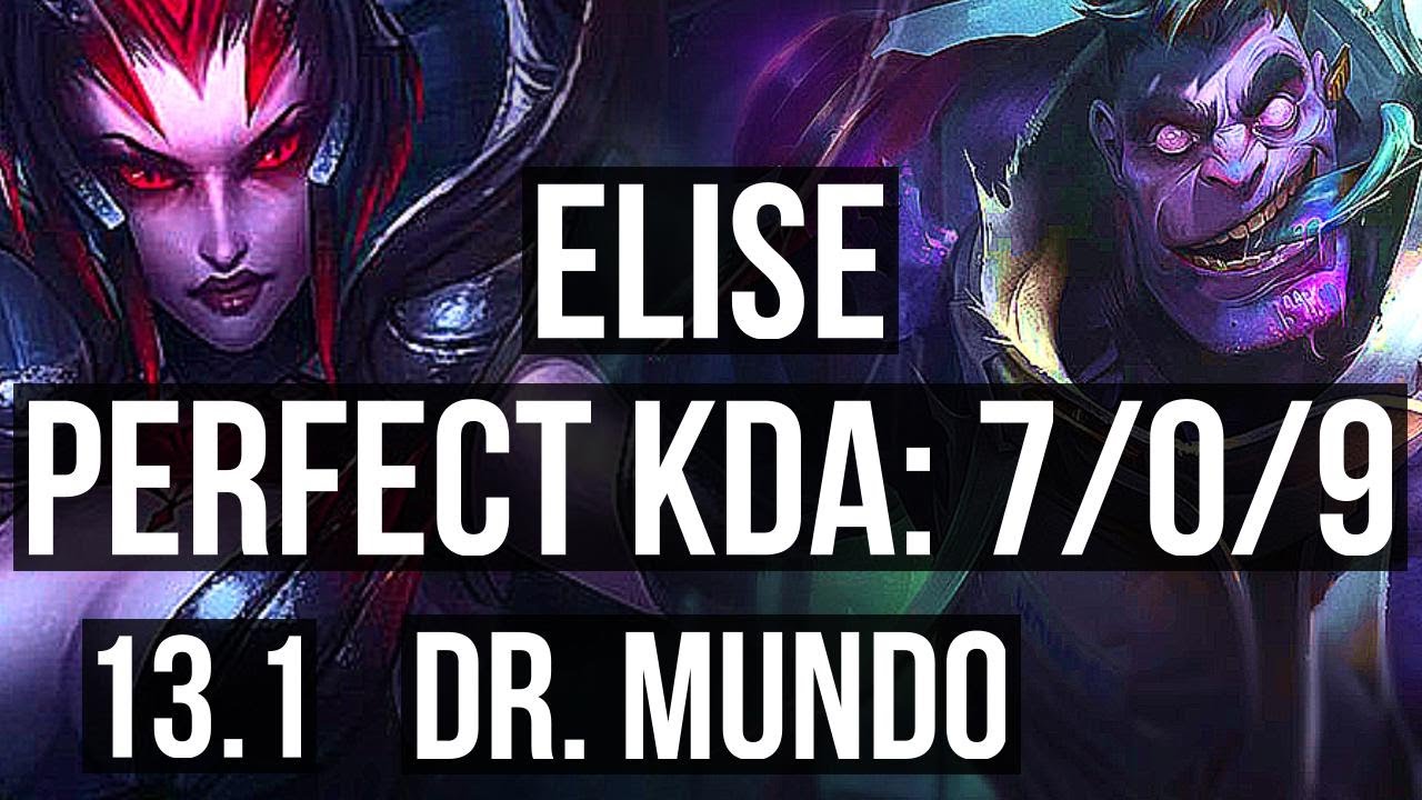ELISE vs MUNDO (JNG) | 7/0/9, Rank 3 Elise, Godlike, Rank 27 | EUW Grandmaster | 13.1
