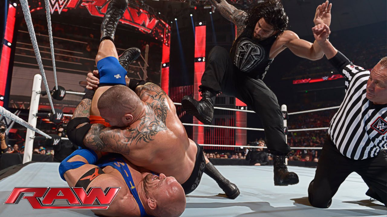 Roman Reigns Vs Randy Orton Vs Ryback No 1 Contender S Match