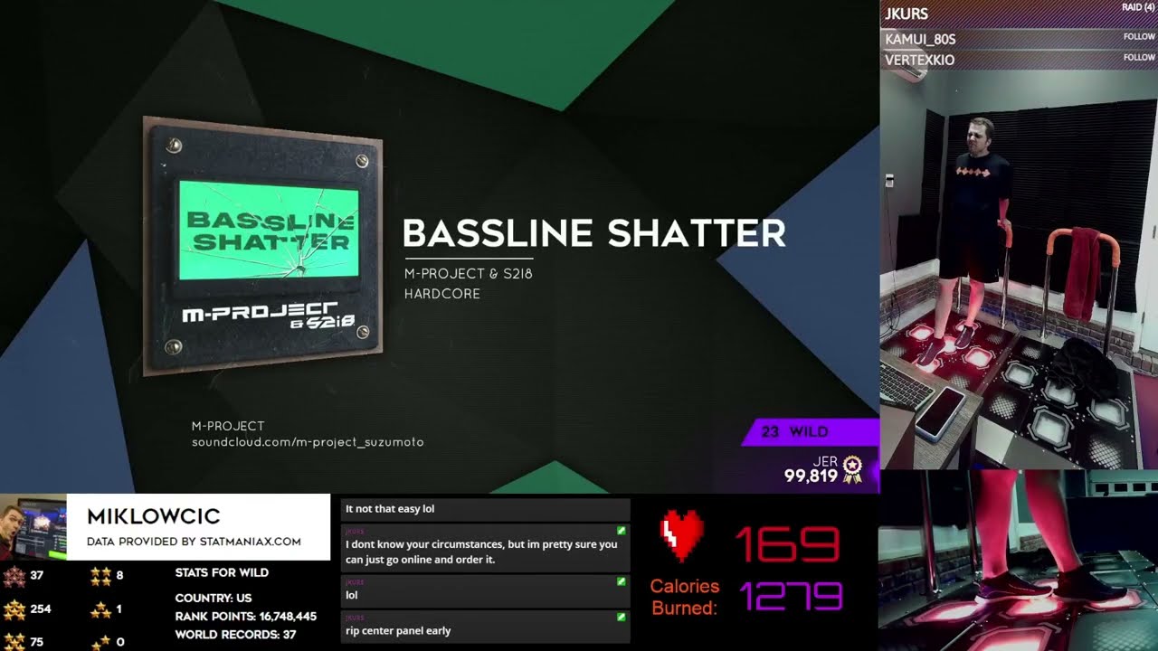 Bassline Shatter Wild (23) APC!  StepManiaX (SMX) Perfect Score