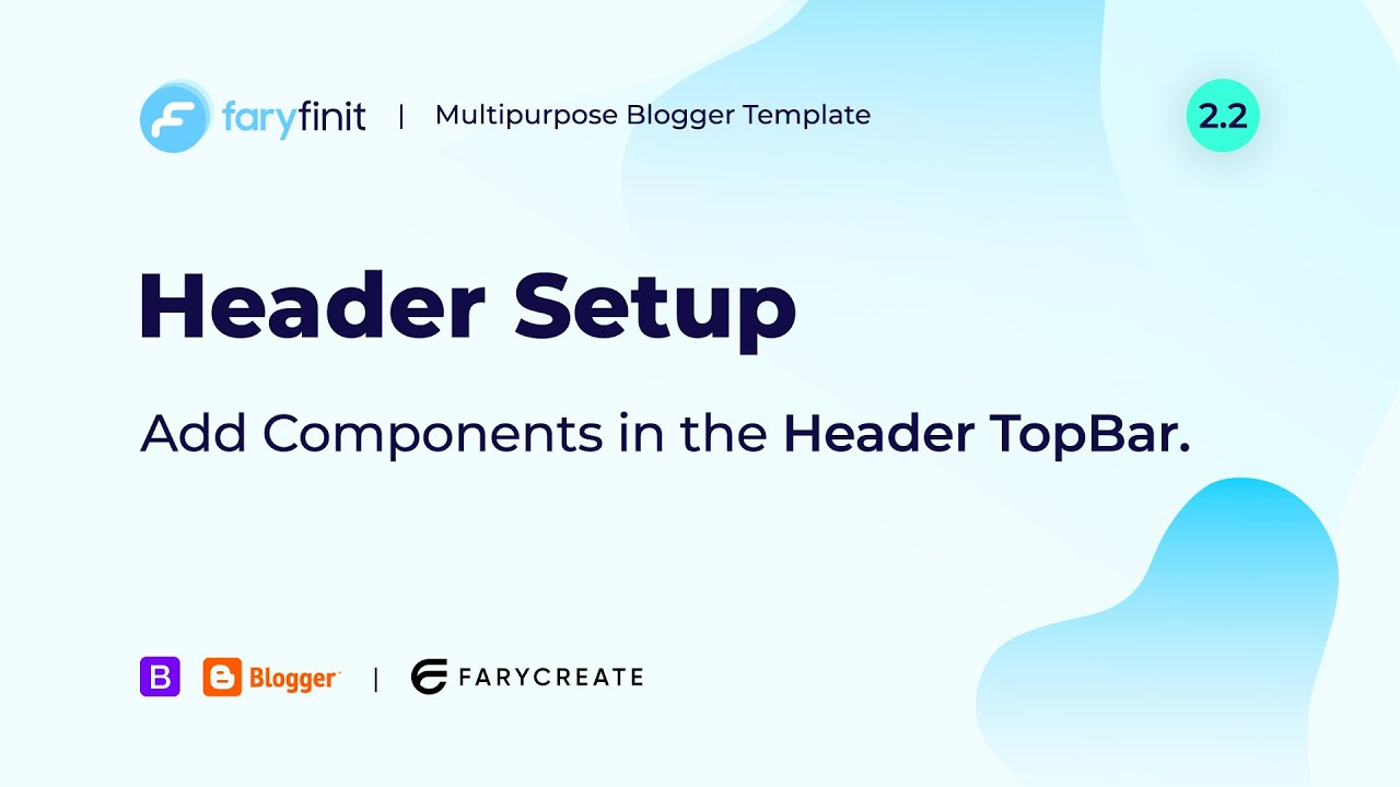 Step-2.2 ⁝ Header Setup ⁝ Add Components in the Header TopBar - YouTube