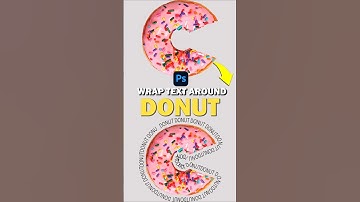 Wrap Text Around Any Shape in Photoshop | Donut Typography Trick! #ducthangds #missperfectdesigner