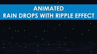 Rainfall with Ripple Effect Animation Slide in PowerPoint
