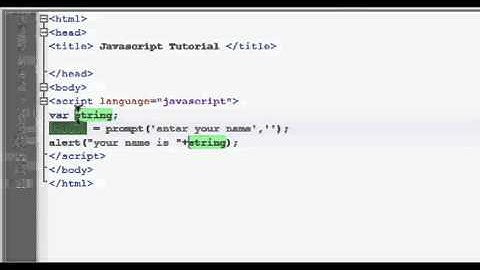 Javascript - String Variable and Popup Box
