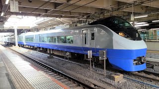 【上野東京ライン】12M 特急 ひたち12号 E657系K1編成ブルーオーシャン塗装 上野駅 発車シーン