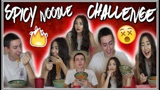 EXTREME SPICY NOODLE CHALLENGE (FASTEST ONE ON YOUTUBE) ♡