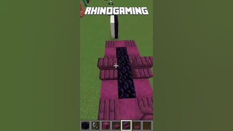 Crimson Wood Nether Portal Design In Minecraft! #shorts