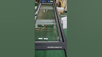 casement window ingetrated with invisible mosquito-net #aluminiumwindows #factory