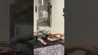 Side lying hip shift / knee rolls
